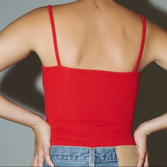 Brandy Melville red Anne bodysuit - Picture 3 of 7